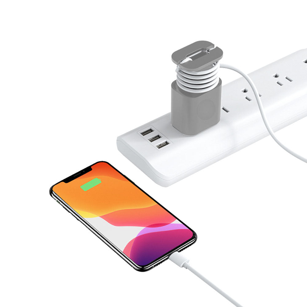 2 In 1 Silicone Charger Protector with Cord Wrap for Apple Phone 18W/20W Charger