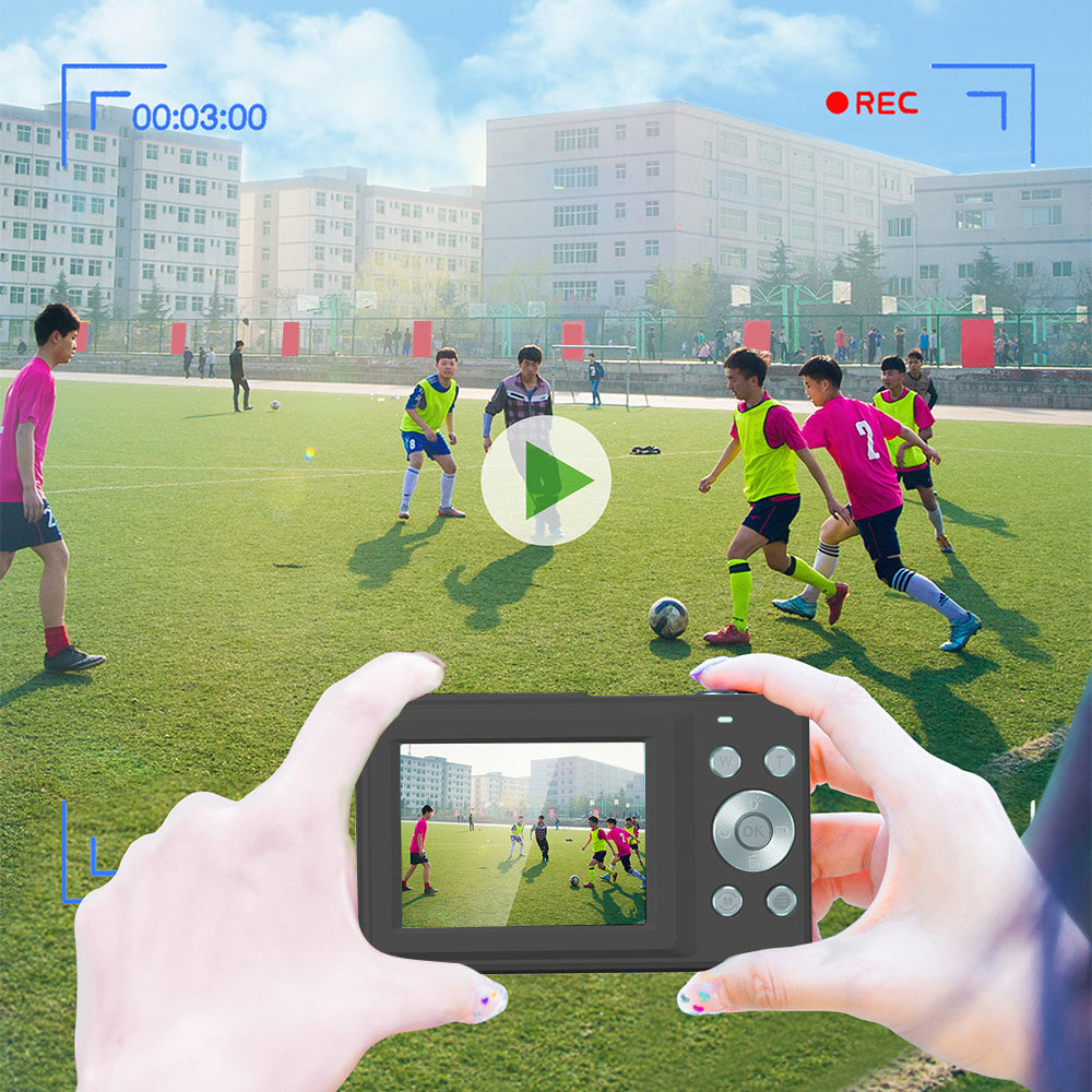 44MP Compact Portable Digital Camera 16X Zoom with 32GB Card for Kids