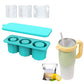 Ice Cube Tray for Stanley 30-40 Oz Tumbler Cup Silicone Ice Mold Maker with Lid