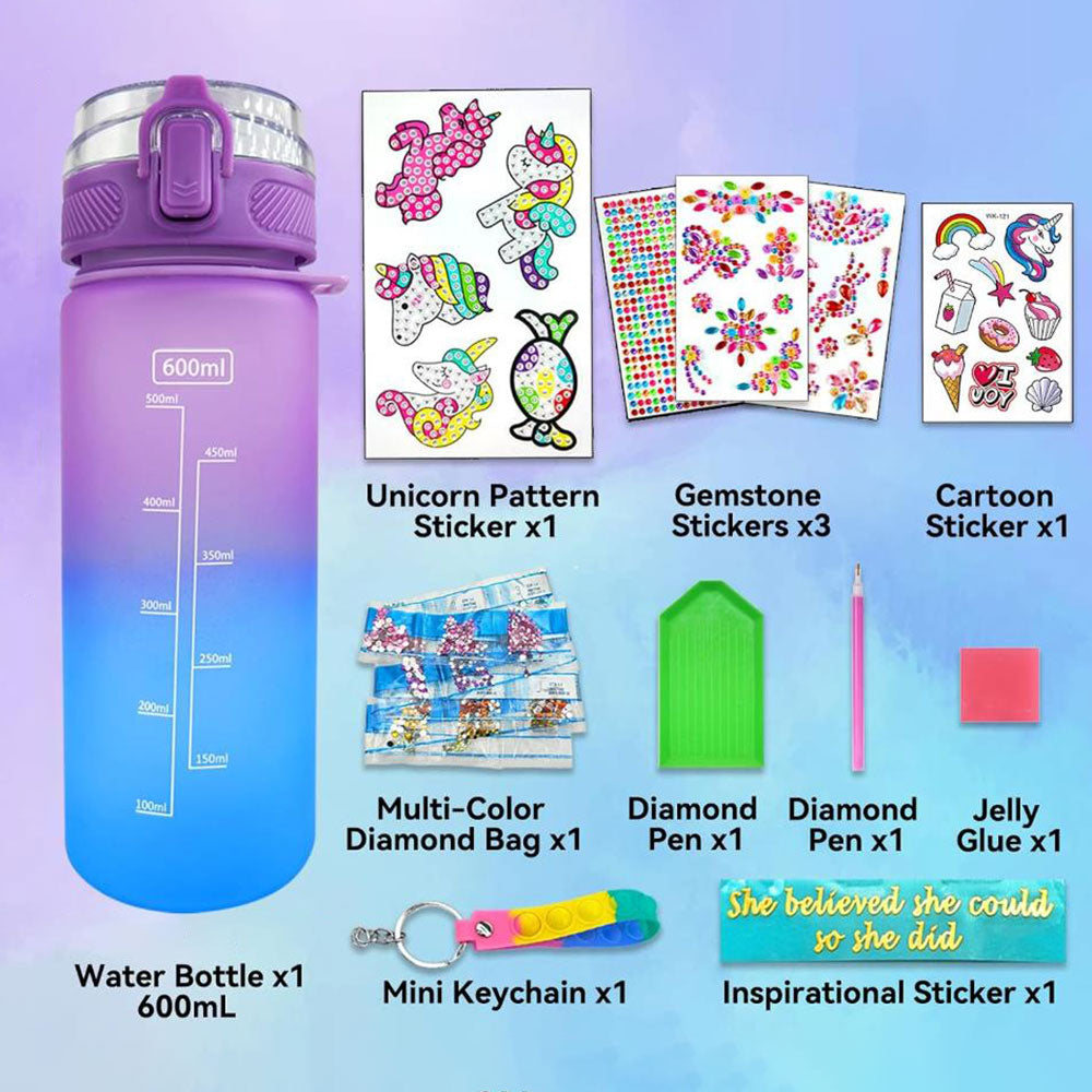 DIY Water Bottle with Stickers Attractive Decorate Your Own Water Bottle Kit