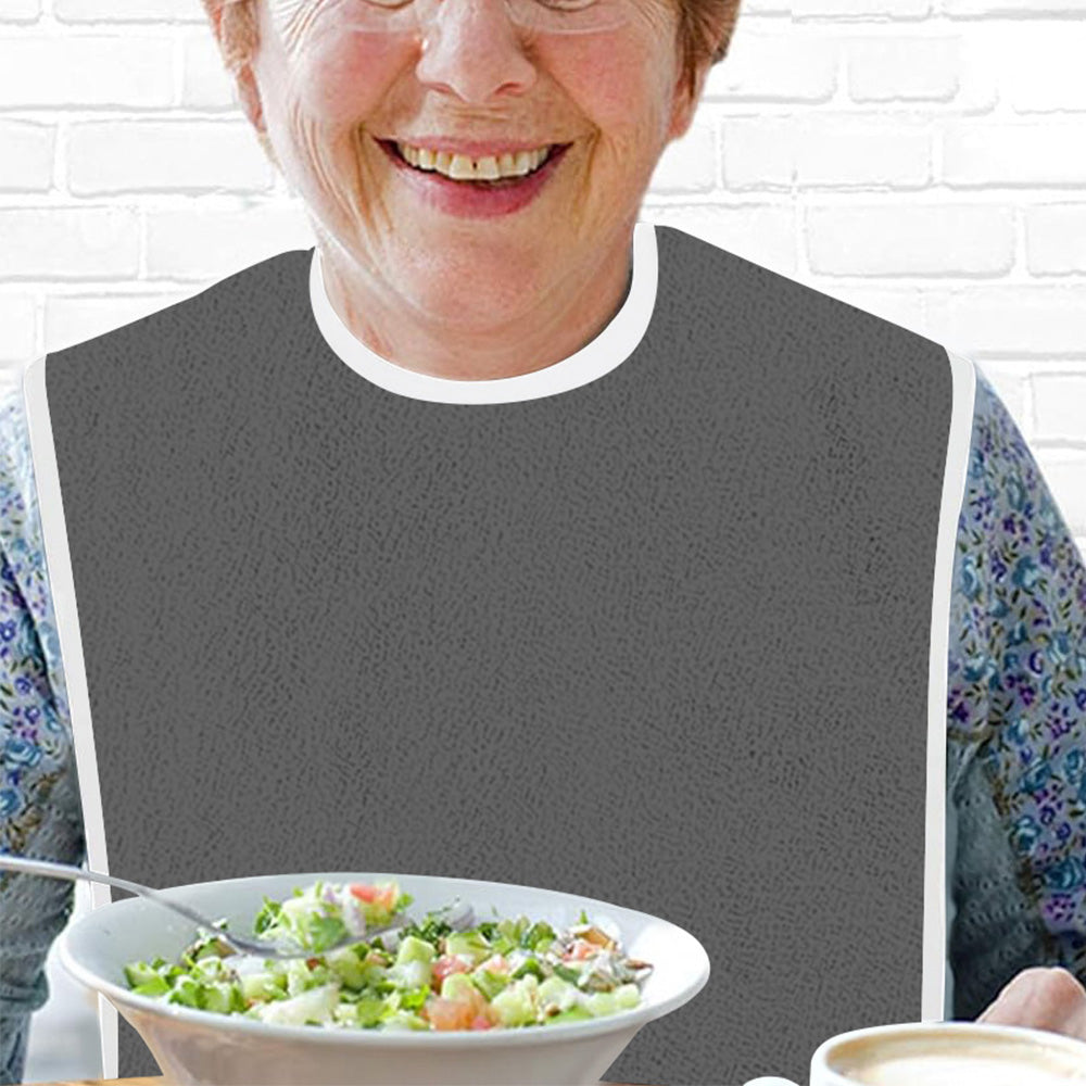 Adjustable Adult Bibs for Women Men Microfiber Bibs for Adults Senior Citizens