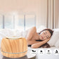 300ML Wood Grain Essential Oil Diffuser with 7 Color LED Light