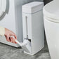 Slim Bathroom Trash Can Toilet Brush Set Waste Bin Toilet Brush Holder