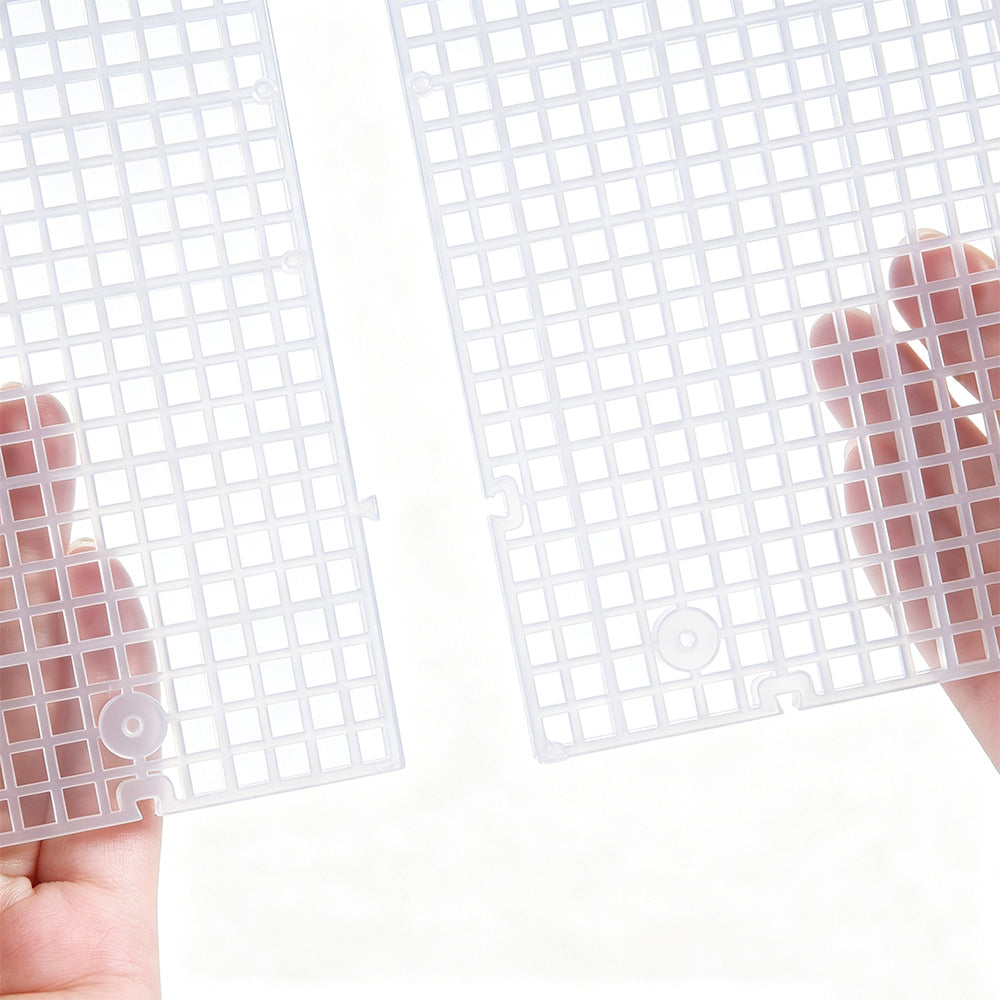 8 Piece Plastic Aquarium Grid Divider Set for Fish Tanks and Breeding