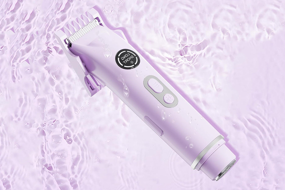 4-in-1 Women's Dual Heads Electric Shaver Cordless Body Hair Trimmer with 4 Heads Hair Removal Kit
