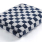 4 Piece Checkered Coral Fleece Towel Set Bath Face Towels