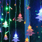 4m Curtain String Lights Waterproof Christmas Window Lights for Party Decorations