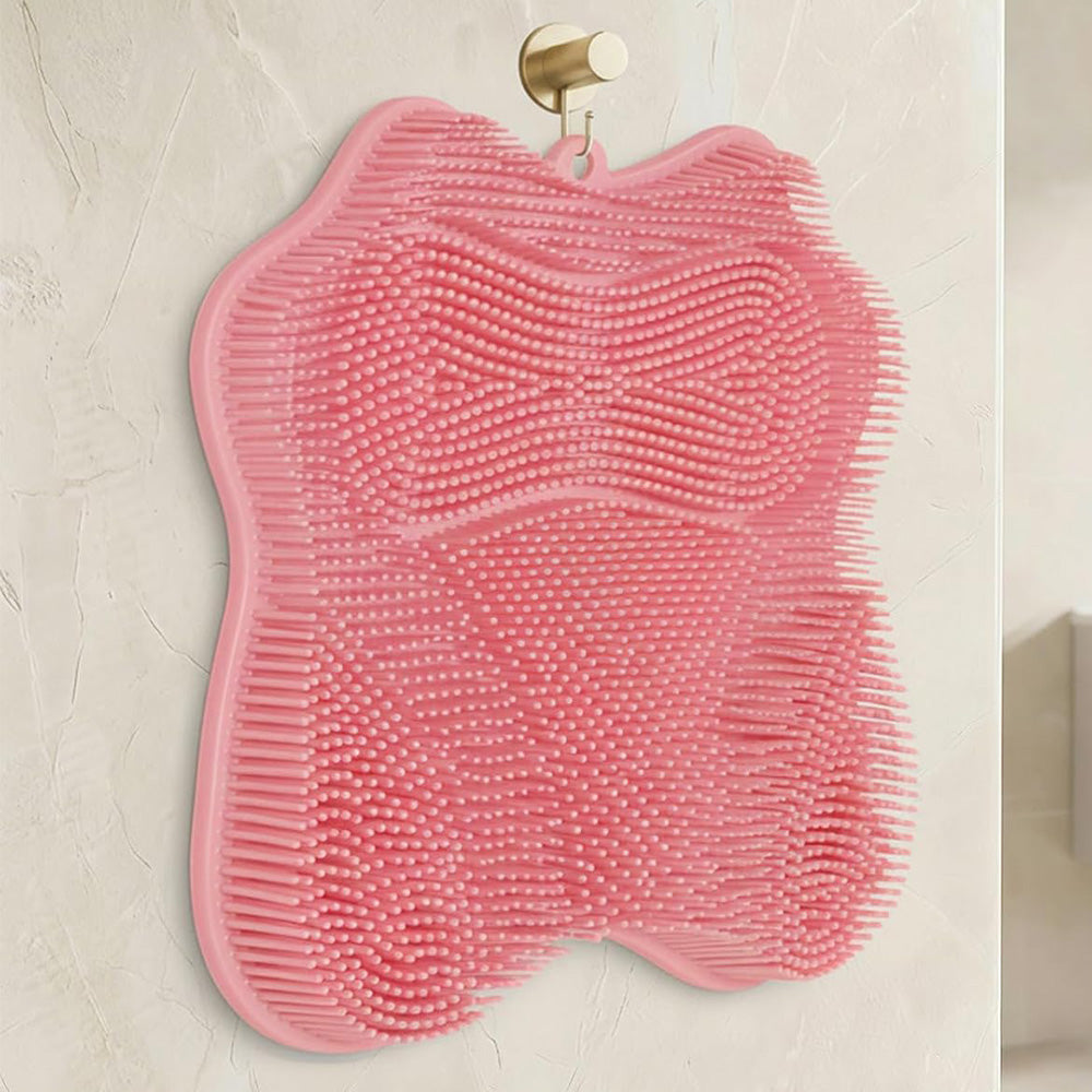 30x28cm Non Slip Suction Back and Foot Cleaning Mat for Showers