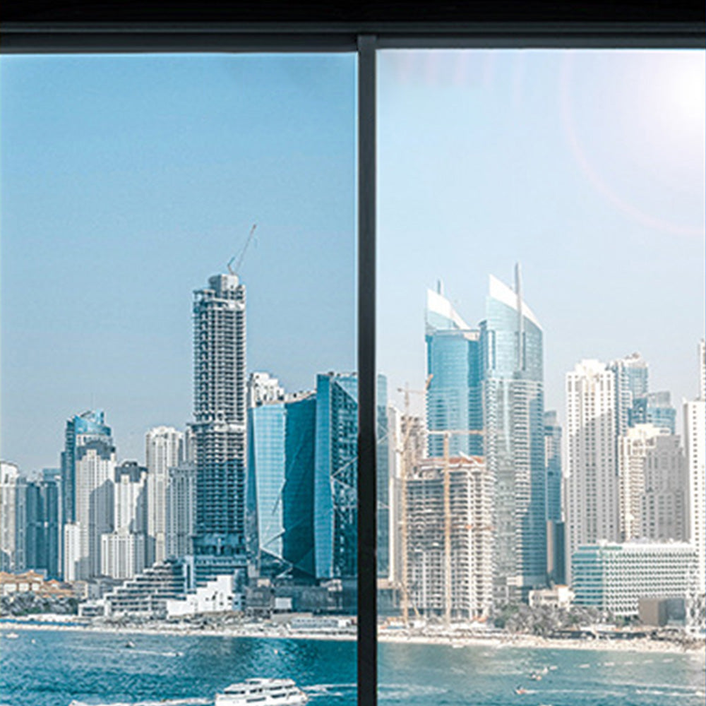 One-Way Privacy Window Film Glass Cover Heat Control One Way Mirror Tint Solar Reflect