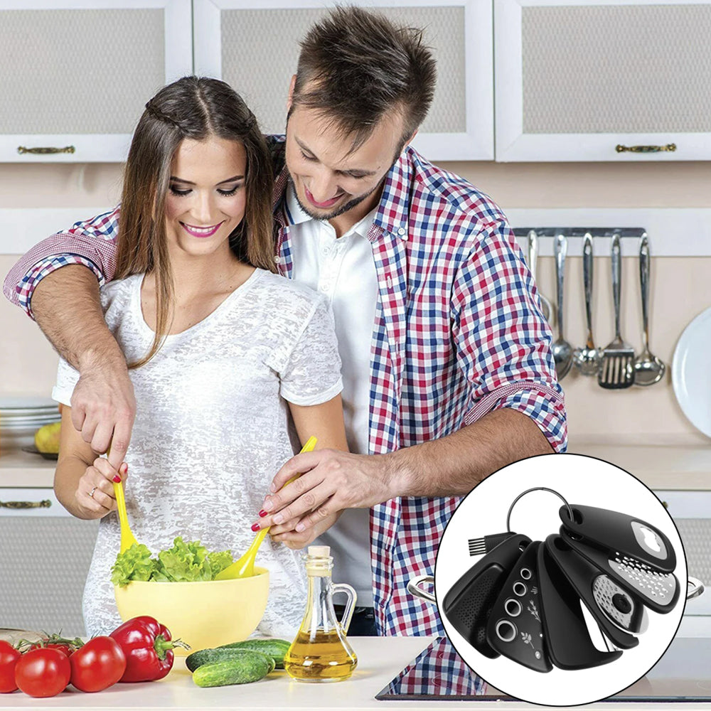 Mini Portable 6Pcs Kitchen Tool Set for Unique Cooking