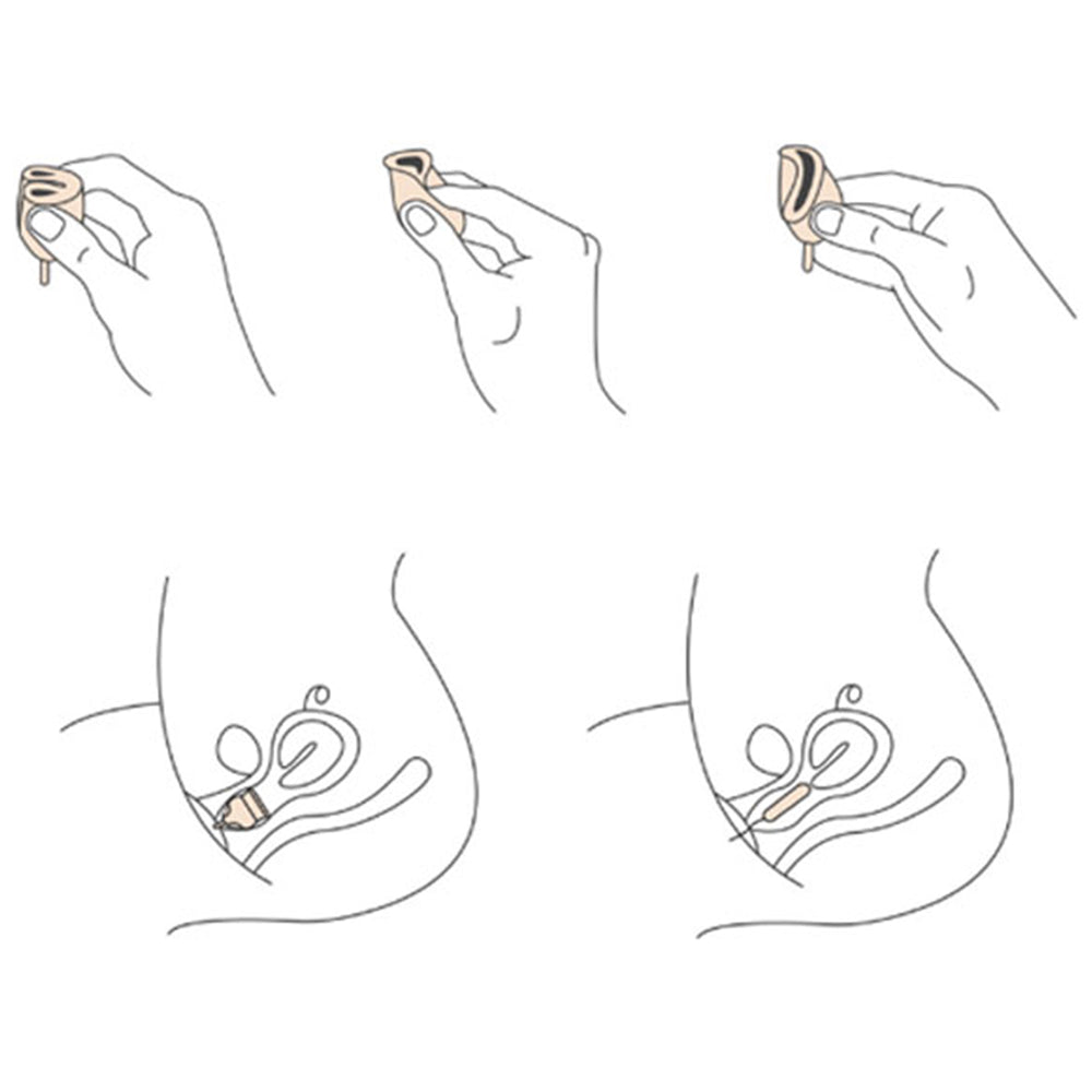 Lady Period Hygiene Reusable Soft Silicone Menstrual Cup Kit