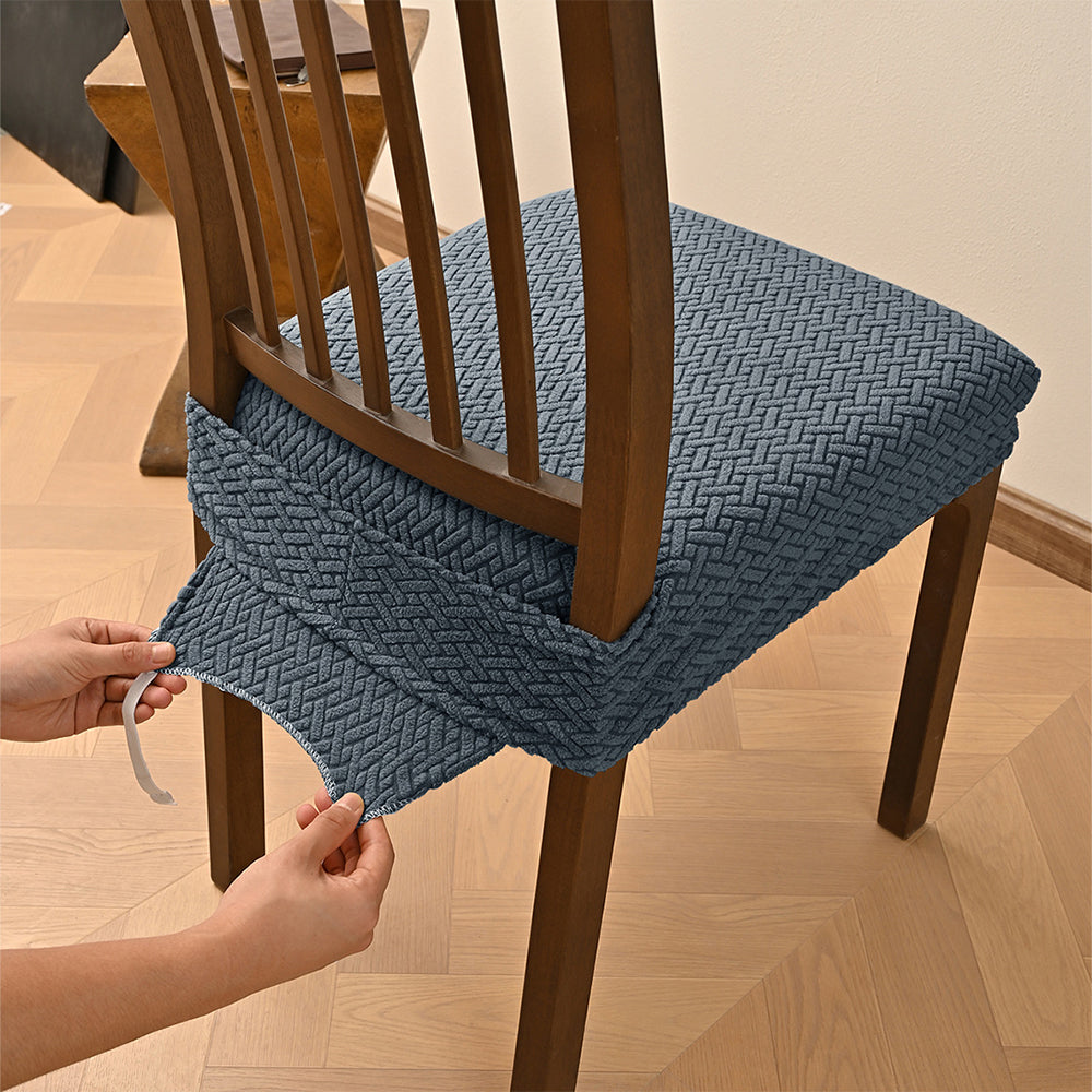 Stripe Lattice Double Elastic Stool Mask Chair Cover