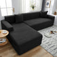 Elastic Full-Cover T-Shaped Jacquard Universal Sofa Slipcover for 1-4 Seater