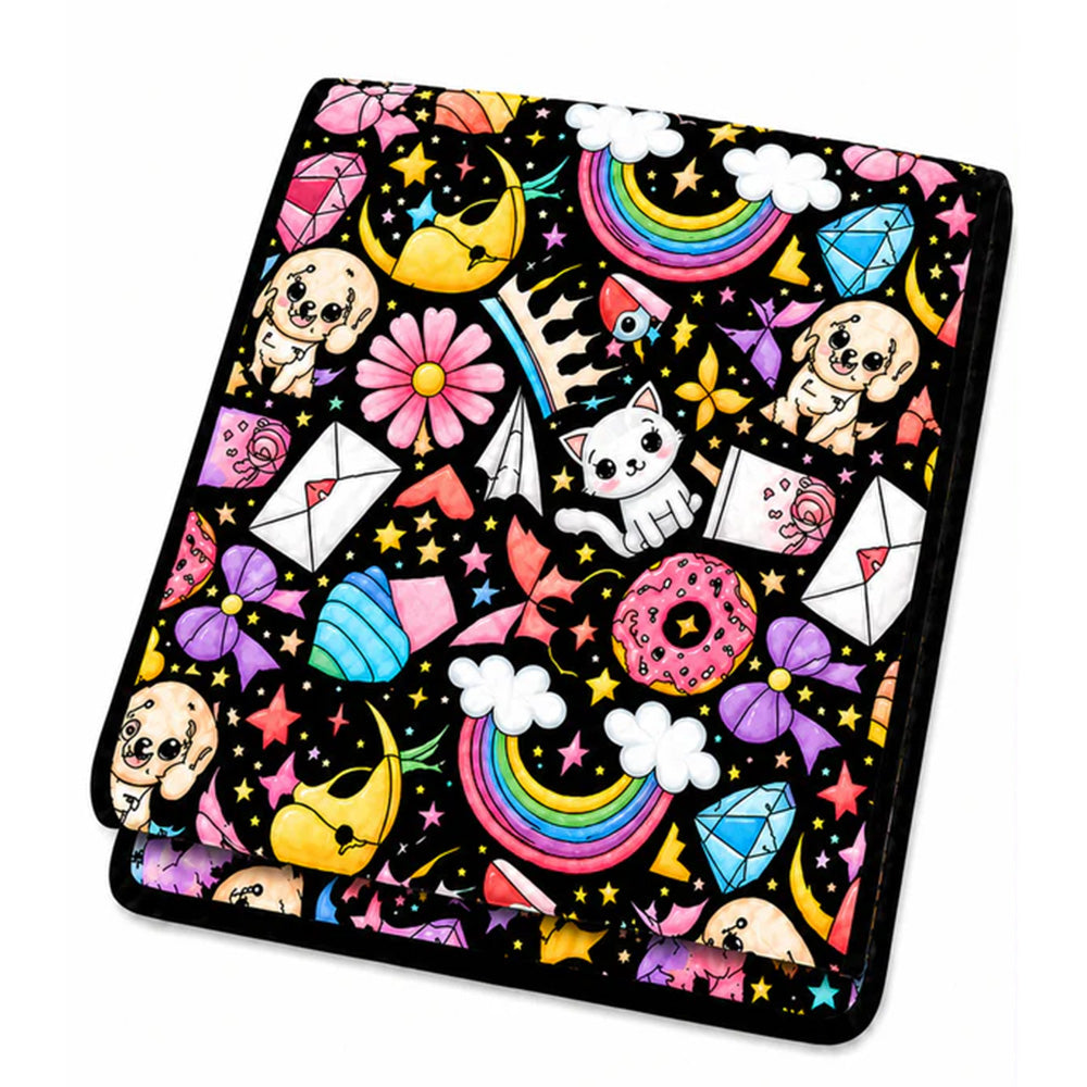 DIY Washable Coloring Blanket Reusable Coloring Art Mat-Style 2