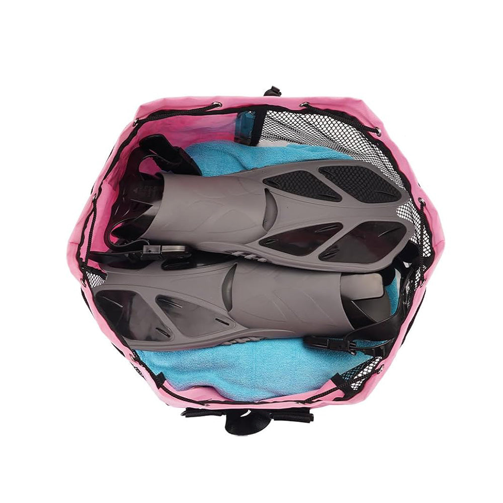 Swim Bag Mesh Drawstring Backpack for Swimming Gym and Workout Gear