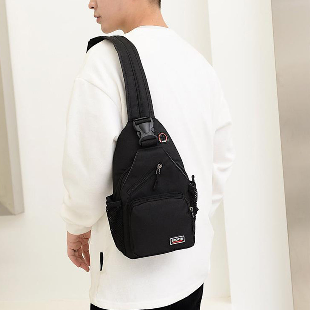2Pcs Dual-use Water-resistant Chest Bag Outdoor Travel Shoulder Backpack