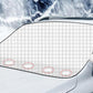 Car Windshield Snow Cover Protector with Reflection Strips-Double Layer Large Silver(with 5 strong adsorbable iron)
