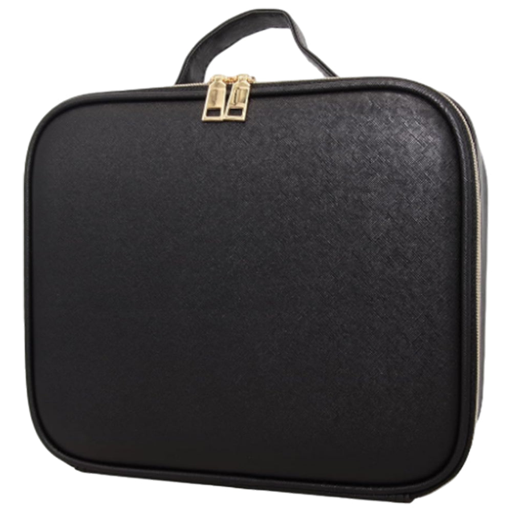 2Pcs 25x10.5x23CM Travel Makeup Storage Bag with Mirror and Light
