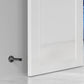 4 Pack Stainless Steel Door Stop Strong Adhesive No-Drill with Rubber Bumper