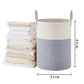 Large Woven Laundry Basket Cotton Rope Hamper for Laundry Toys & Blankets