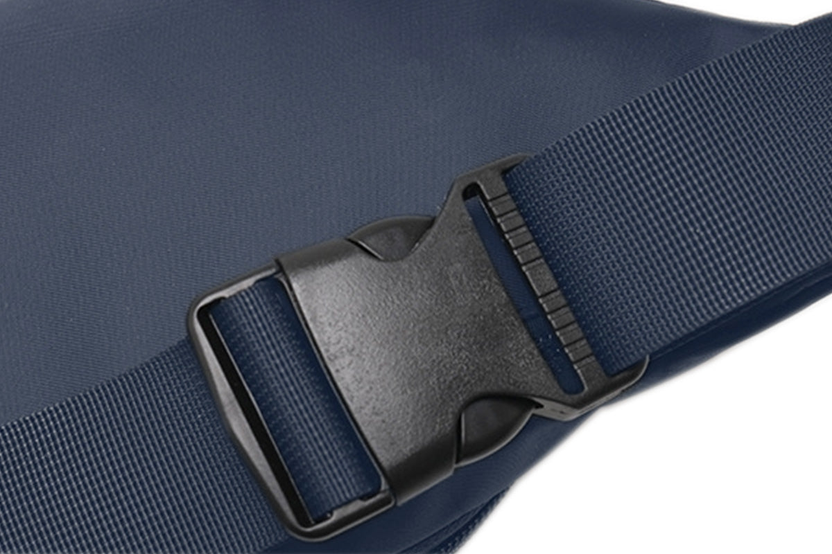 Waist Bag With 3 Zipper Pockets Crossbody Bag Unisex Large Fanny Pack For Travel Holiday