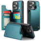 Wallet Case for iPhone 16 Pro Max iPhone16Pro Max 16Pro with Card Holder and RFID Blocking-Green