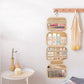 Travel Toiletry Bag with Waterproof Compartments and Hanging Hook