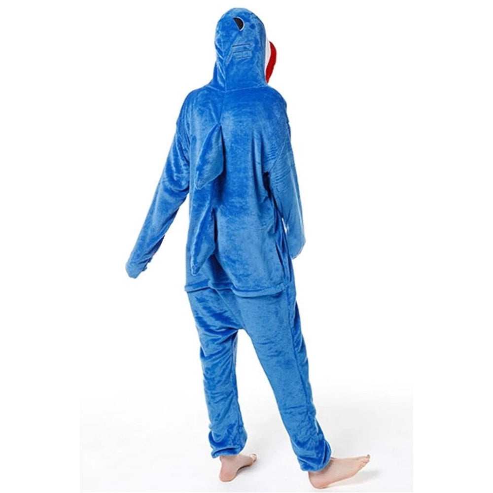 Animal Polyester Zipper Hooded Jumpsuit Onesie Adult Cosplay Unisex Pajamas Costume-Style 2