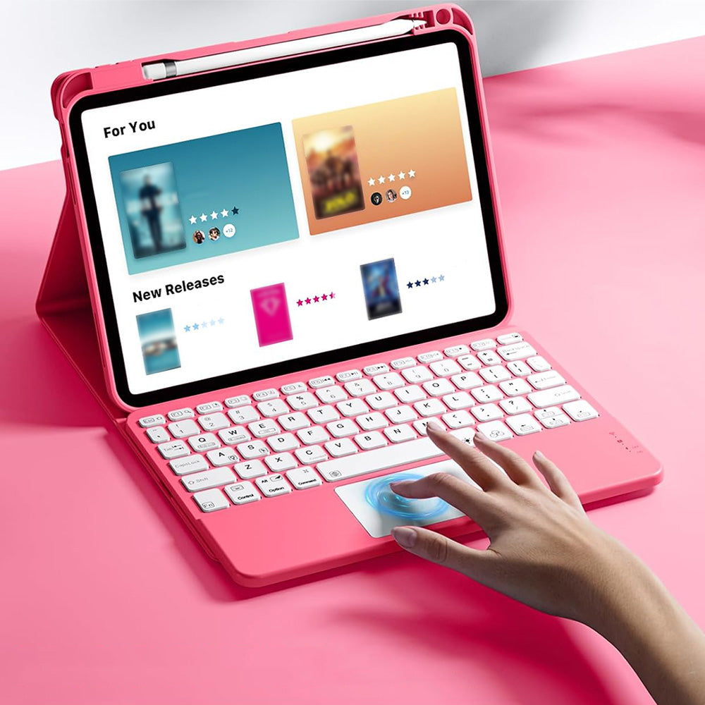 Keyboard Case with Touchpad and 7 Color Backlight for iPad 10th and 11th Gen