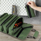 Roll-Up Hardware Tool Storage Bag with Detachable Zipper Pouch