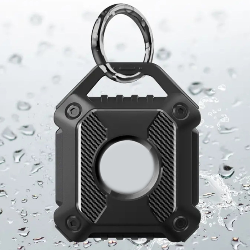 2Pcs TPU Water-Resistant AirTag Protective Cases With Keychain