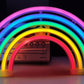 LED Cat Rainbow Neon Sign Lights Bedside Night Light Lamp Bedroom Wall Decoration