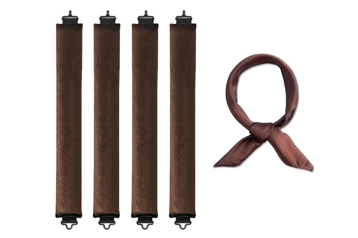 4Pcs Heatless Curls Overnight Hair Curlers Set No Damage Hair Styling Tools
