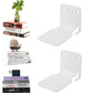Invisible Floating Bookshelf Brackets Wall Mounted Shelving Book