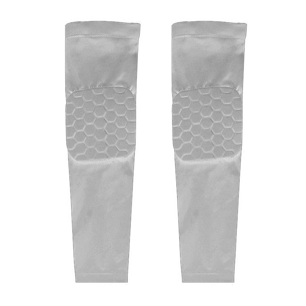 2Pcs Elbow Brace Compression Sleeve with Honeycomb lining for Tennis Weightlifting Golf-Grey