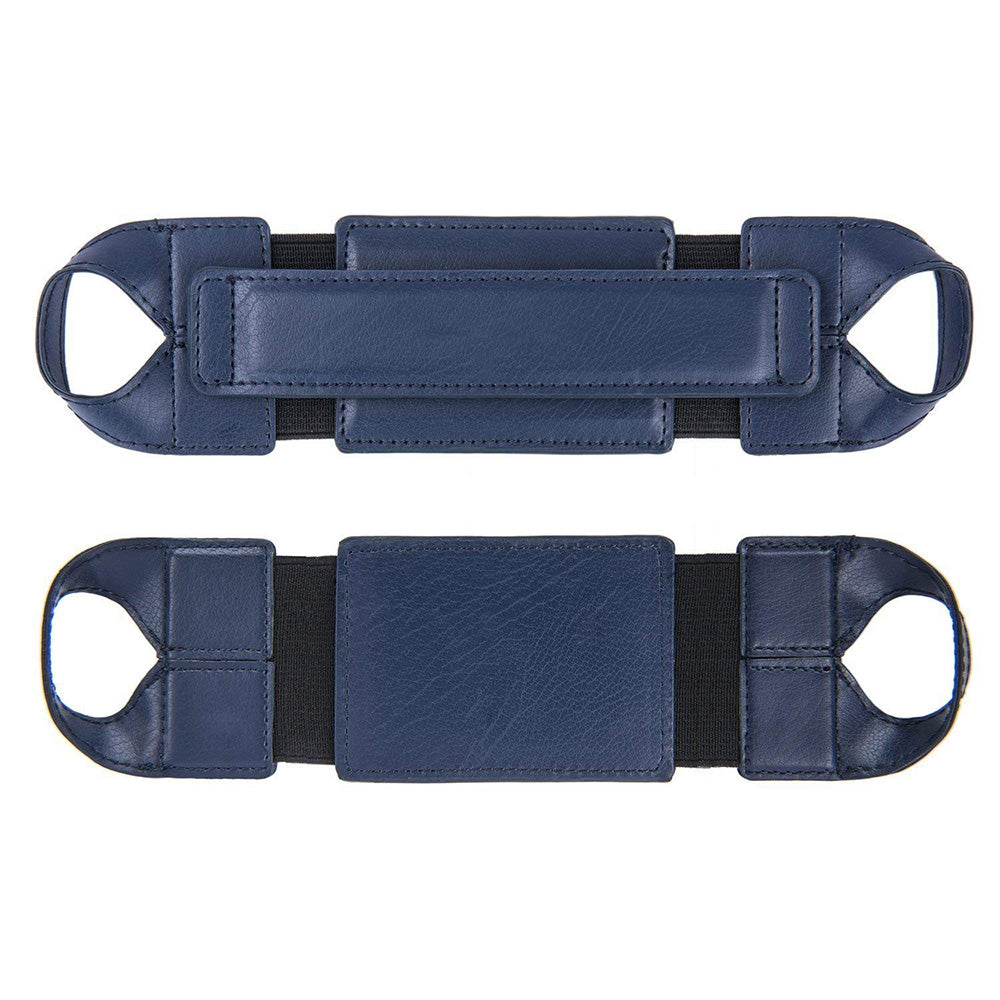 360 Degree Rotating PU Leather Hand Strap Holder Stand for Tablets
