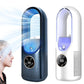 Desk Bladeless Fan with Humidifier USB-Powered Portable Air Conditioner Fan with LED Display