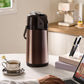 3L Stainless Steel Vacuum Insulated Water Dispenser Pump Flask Hot Cold Beverage Server