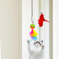 20 Pack Interactive Cat Feather Suction Cup Wand Toy Set