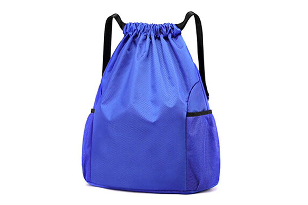 Sport Drawstring Backpack With 2 Pockets Large Capacity Basketball Bag