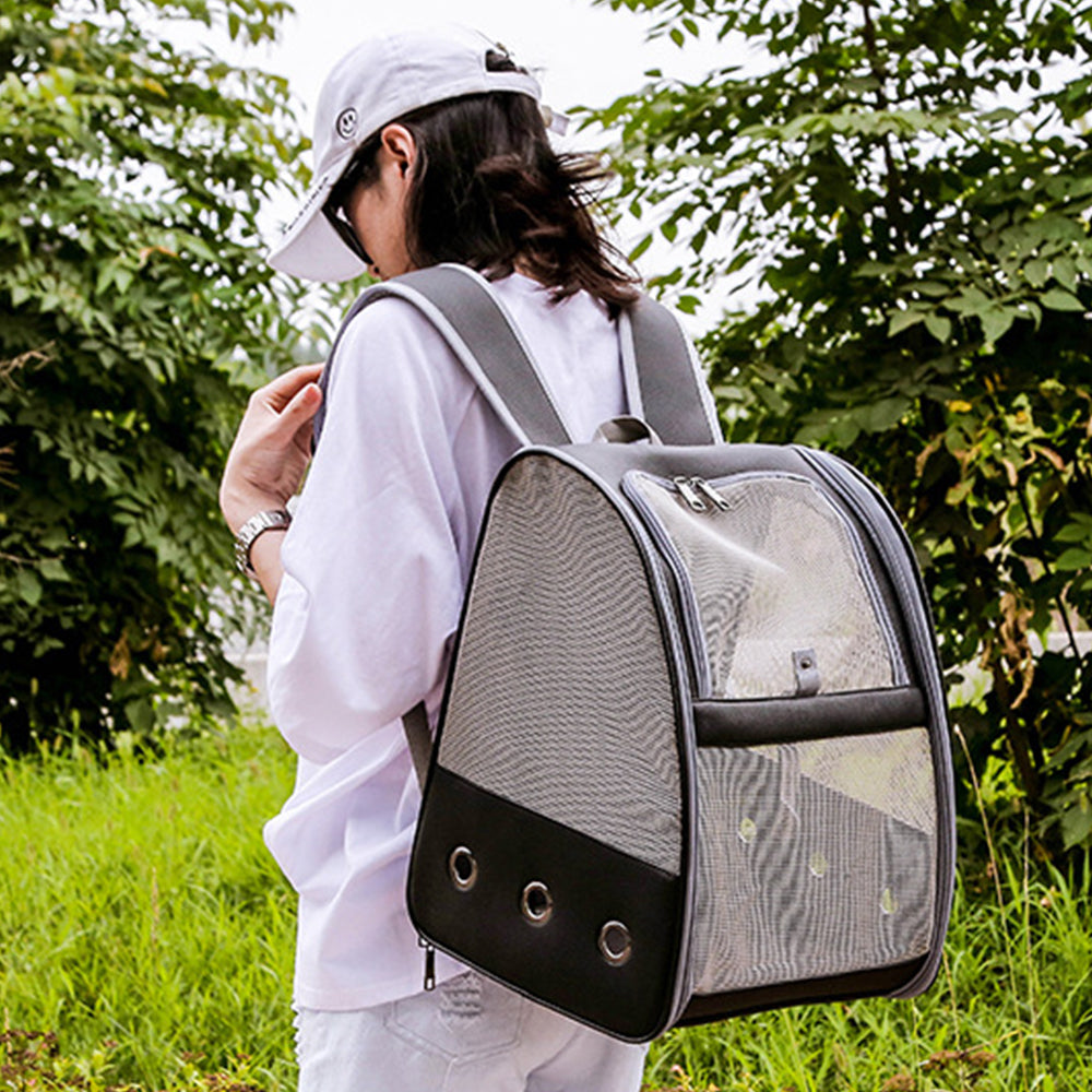 Pet Bird Carrier Backpack with Standing Perch