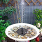 1.5W Solar Powered Bird Bath Fountains with 6 Nozzle Water Feature for Garden Pond