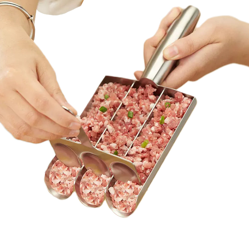 304 Stainless Steel Handheld Meatball Maker with Scoop