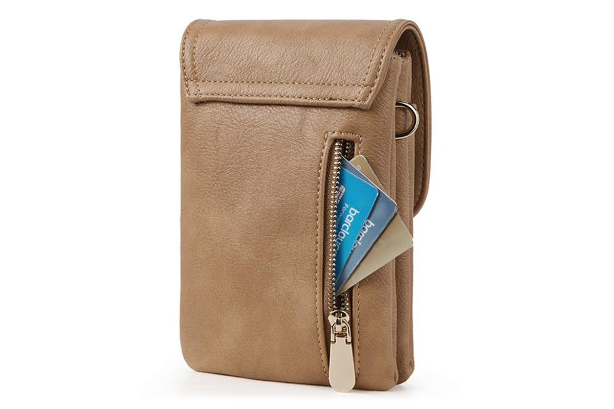 PU Leather Women Crossbody Bag Adjustable Strap Small Cell Phone Purse