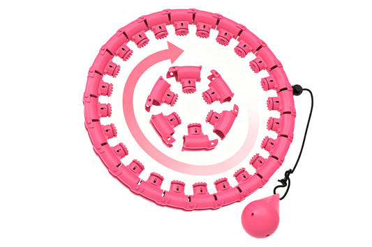 32 Section Detachable Weighted Hula Hoop Adjustable 26 to 58 Inches