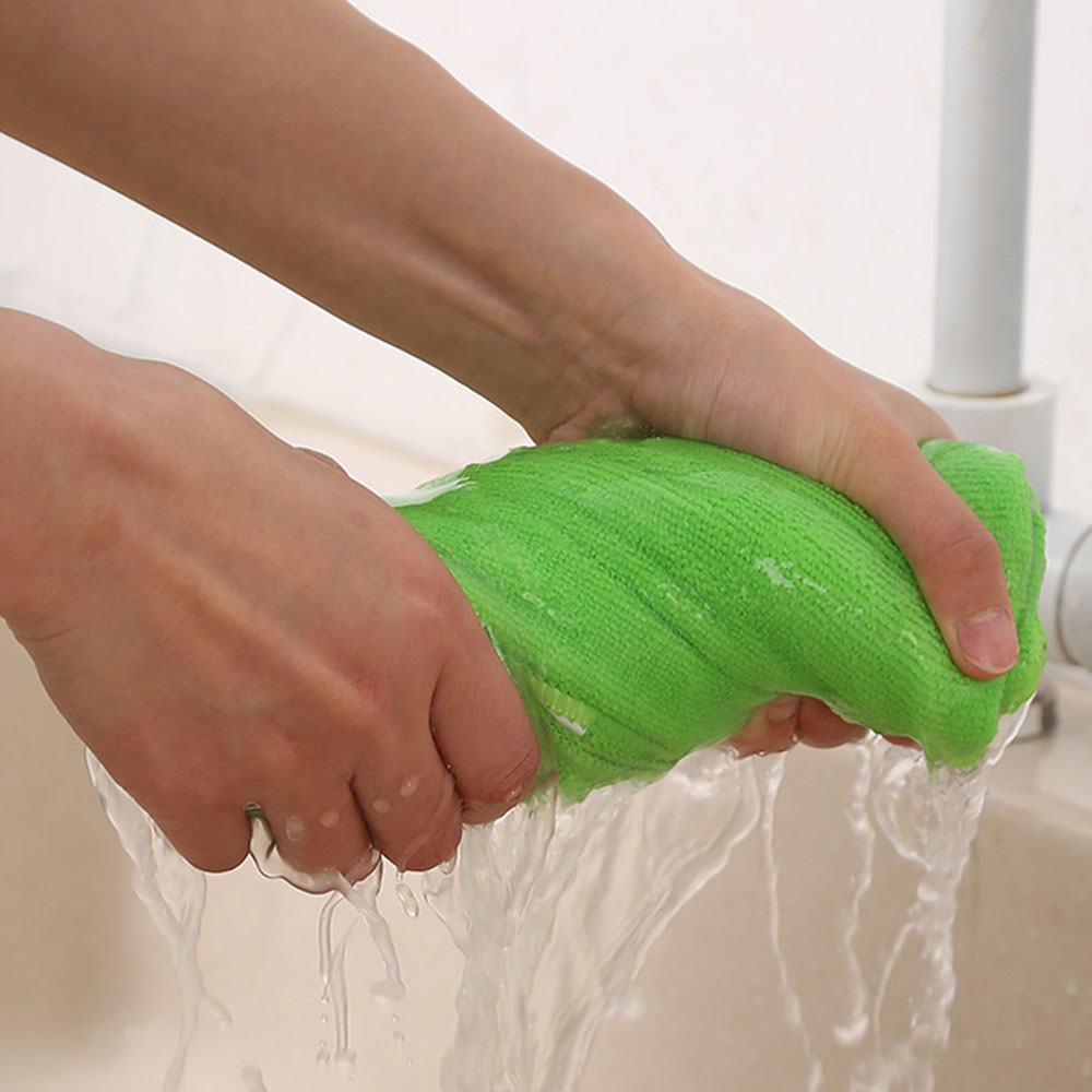 10Pcs 30x30CM Microfiber Cleaning Cloths Bulk Car Kitchen Glass Cleaning Towels