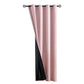100 Percent Blackout Curtain Panel with Black Liner Heat & Light Blocking Drapes