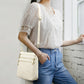 Genuine Leather Crossbody Shoulder Bag Multi-Compartment Water-resistant Handbag