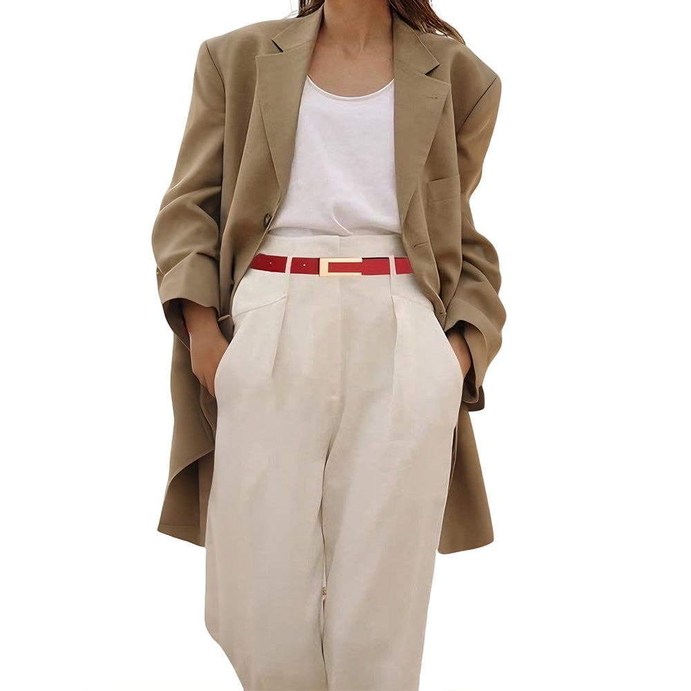 Vintage Womens PU Leather Casual Belt for 72 to 94cm Waist
