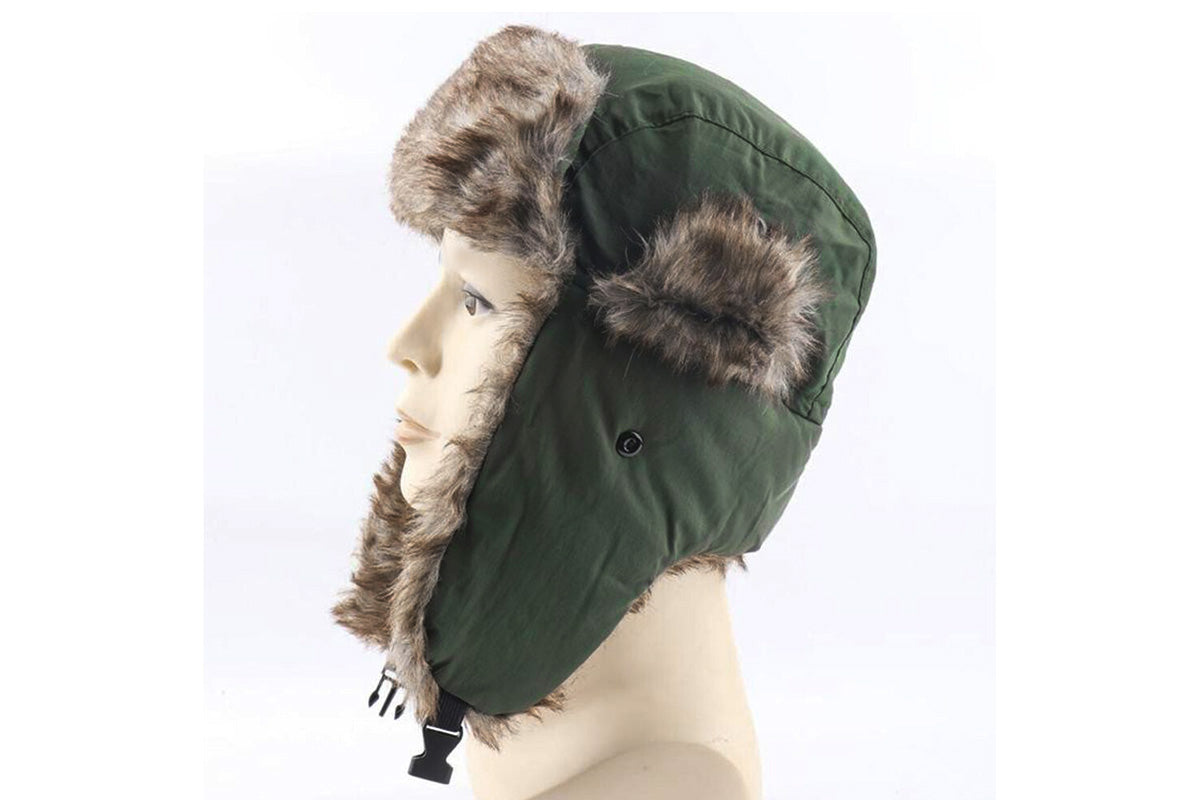 Winter Trapper Hat Warm Faux Fur Trooper Russian Bomber Eskimo Pilot